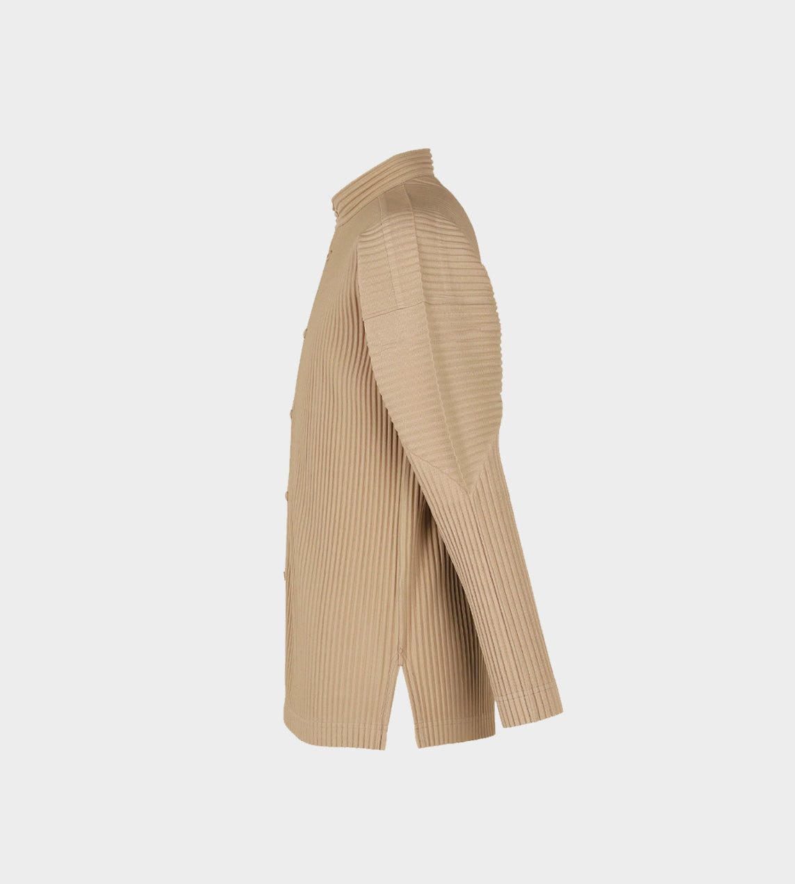 HOMME PLISSE ISSEY MIYAKE  - Pleated L/S Shirt Beige