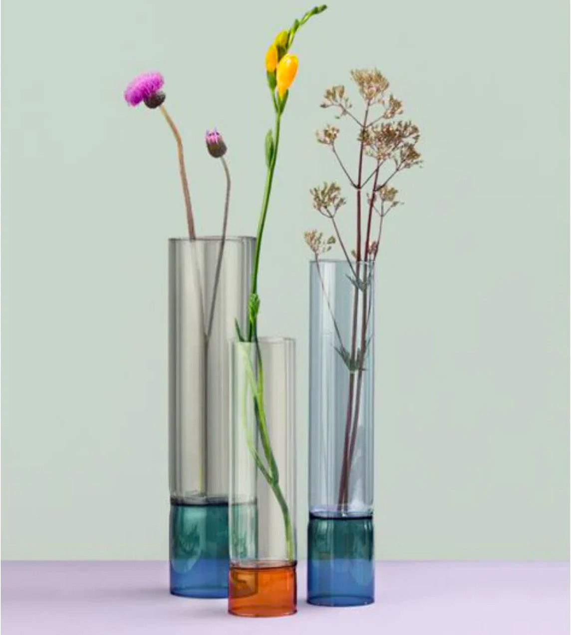 Ichendorf Milano - Bamboo Vase Blue/Violet 35cm