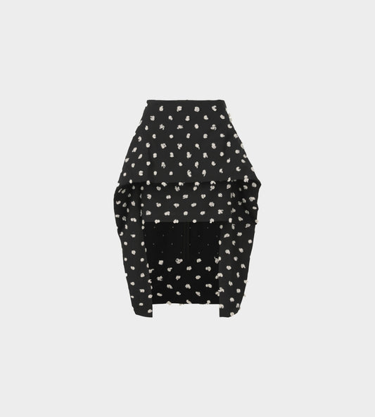 Issey Miyake - Crest Specks Skirt Black