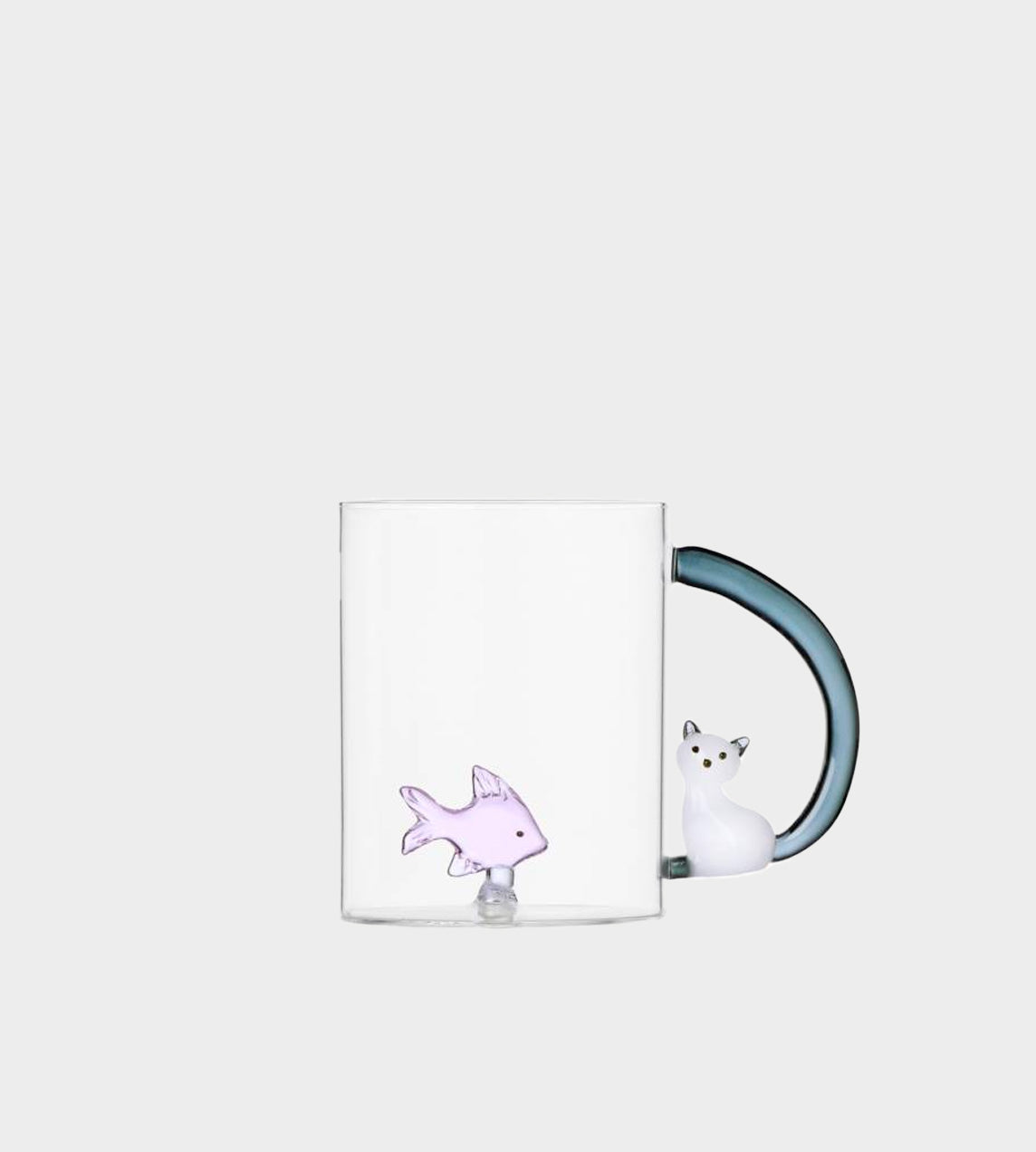 Ichendorf - Mug Pink Fish w/White Cat