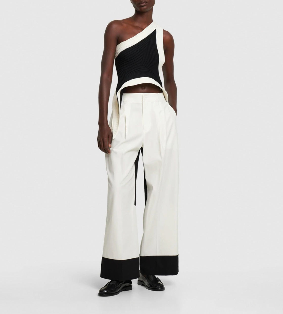 Issey Miyake - Square One Pants White/Black