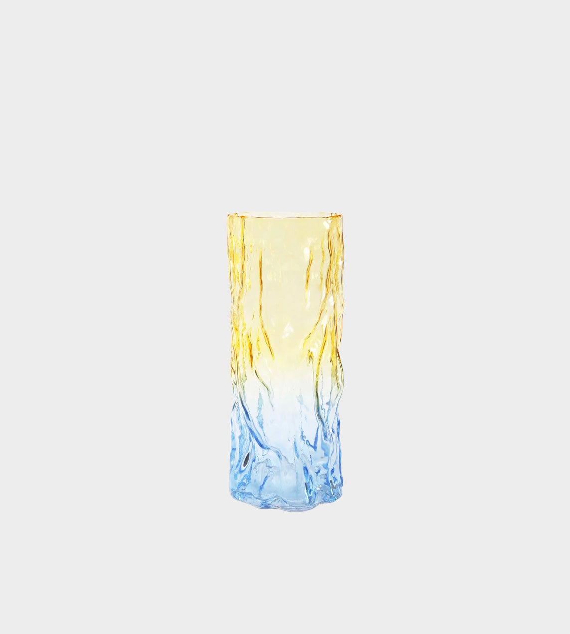 &Klevering - Vase Trunk Bicolour Yellow