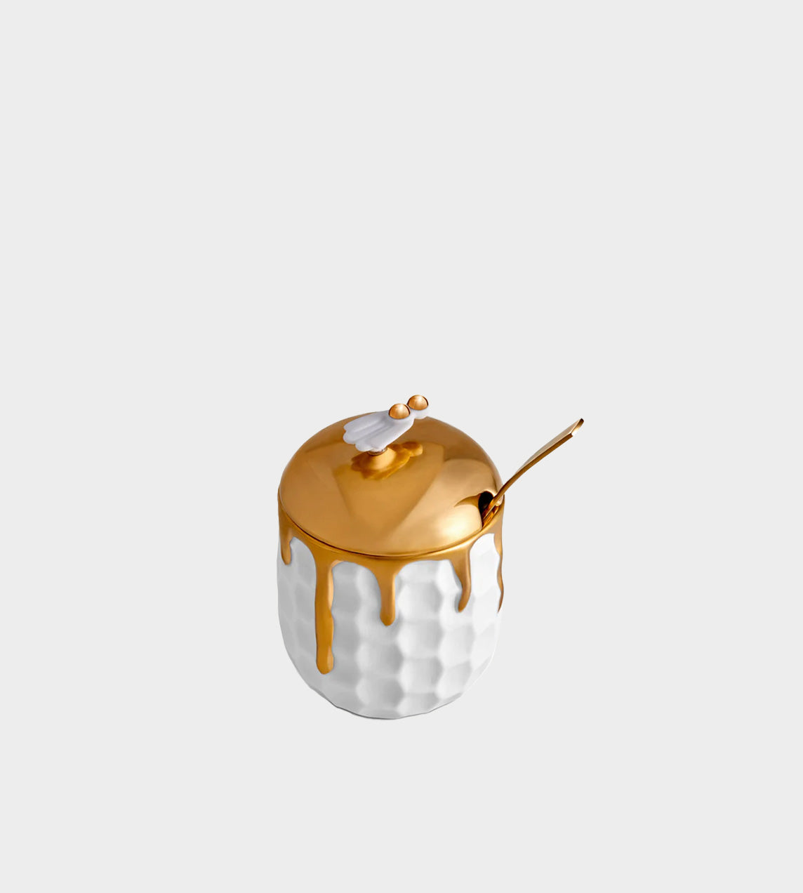 L'OBJET - Beehive Honey Pot + Spoon