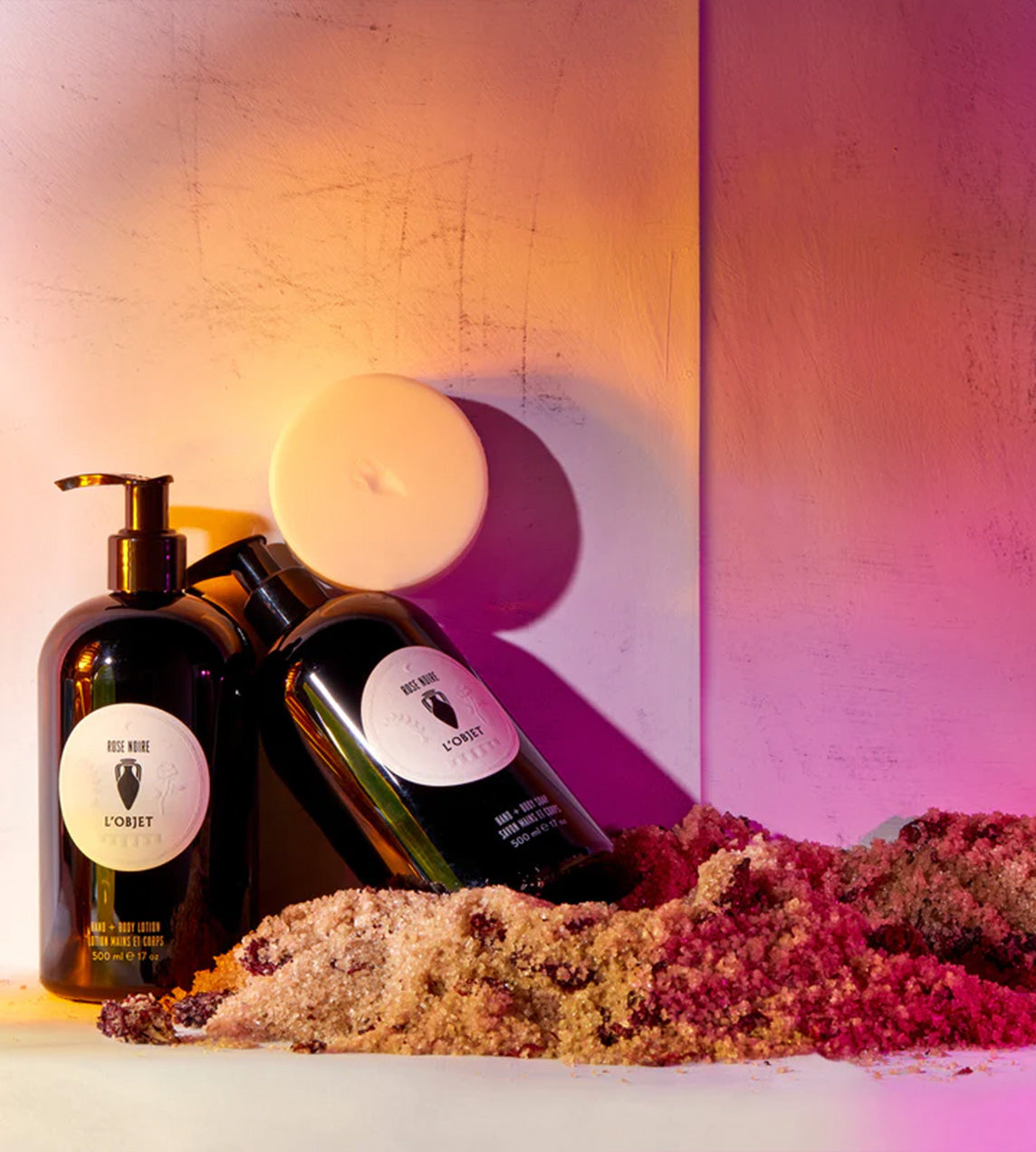 L'OBJET - 'Rose Noir' Lotion and Soap Gift Set
