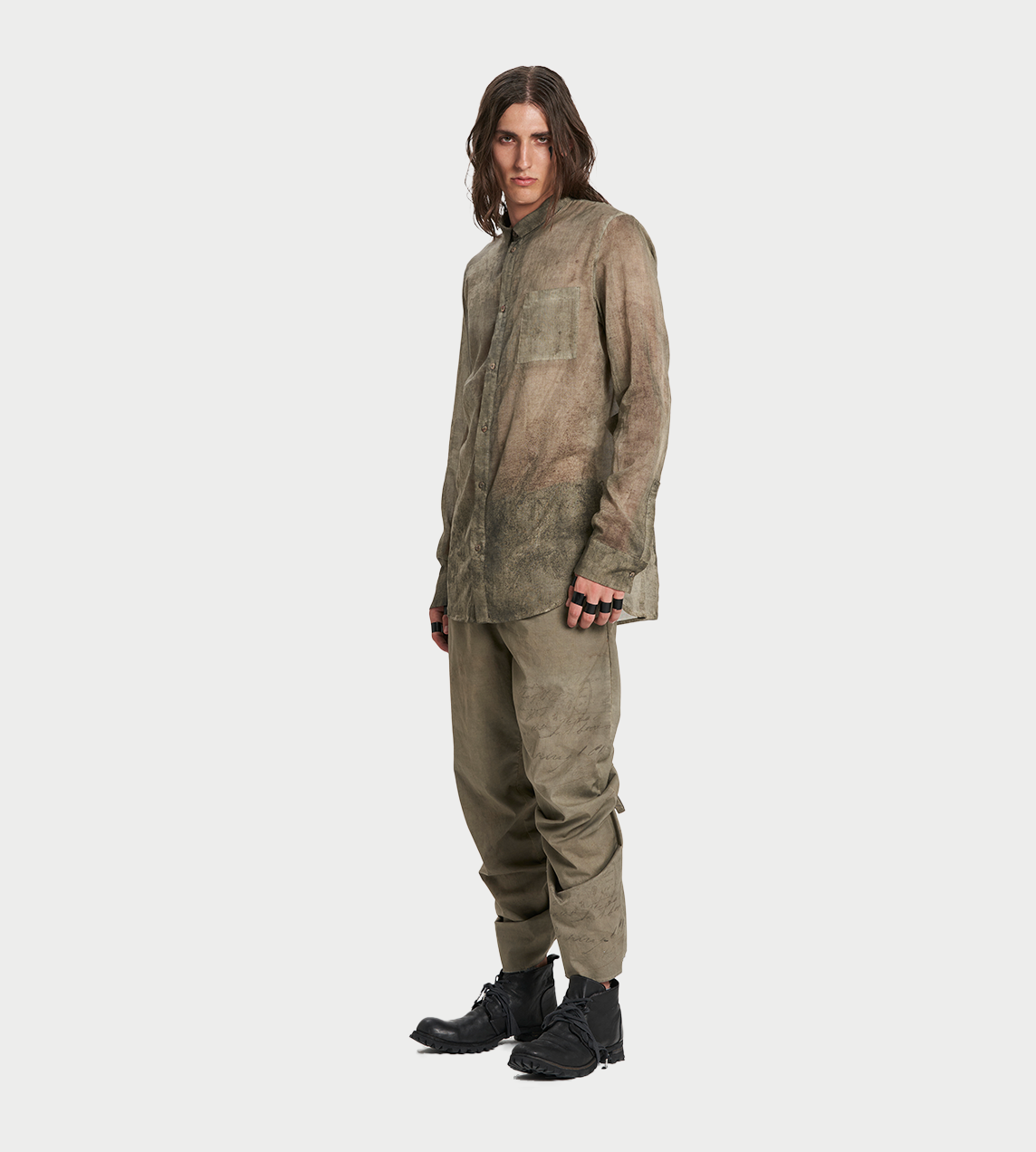 Masnada - Camicia Granite Shirt Stone