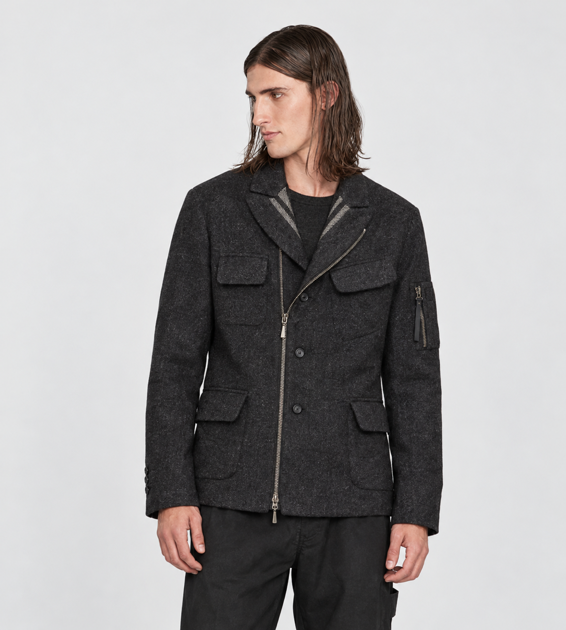 Zip-Up Jacket Coal