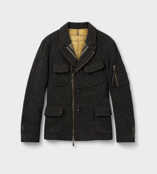 Masnada - Zip-Up Jacket Coal