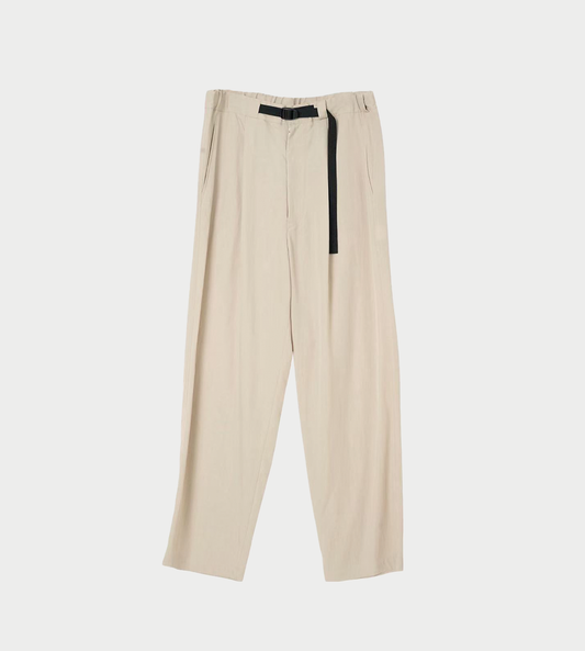 UJOH - Tape -Belt 1 Tuck Pants Beige