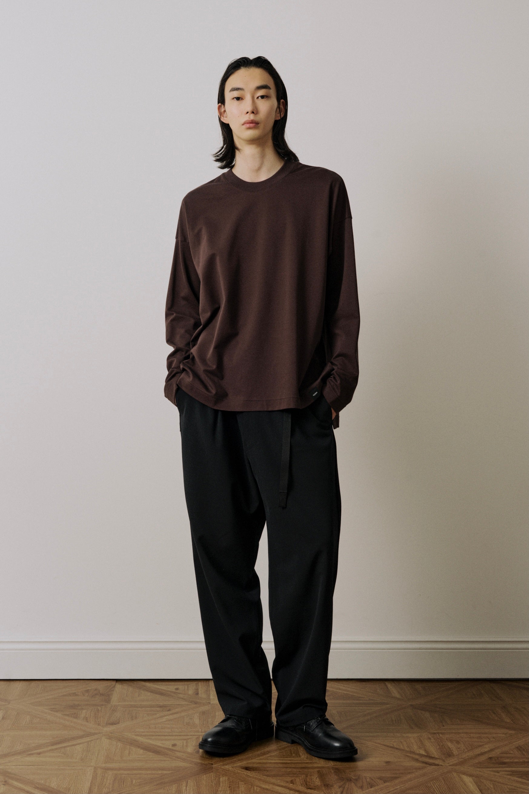 UJOH - Long Sleeve BOX T Chocolate