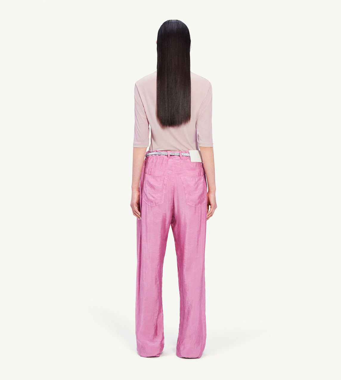 MM6 Maison Margiela - Crinkled Relaxed Pant Pink