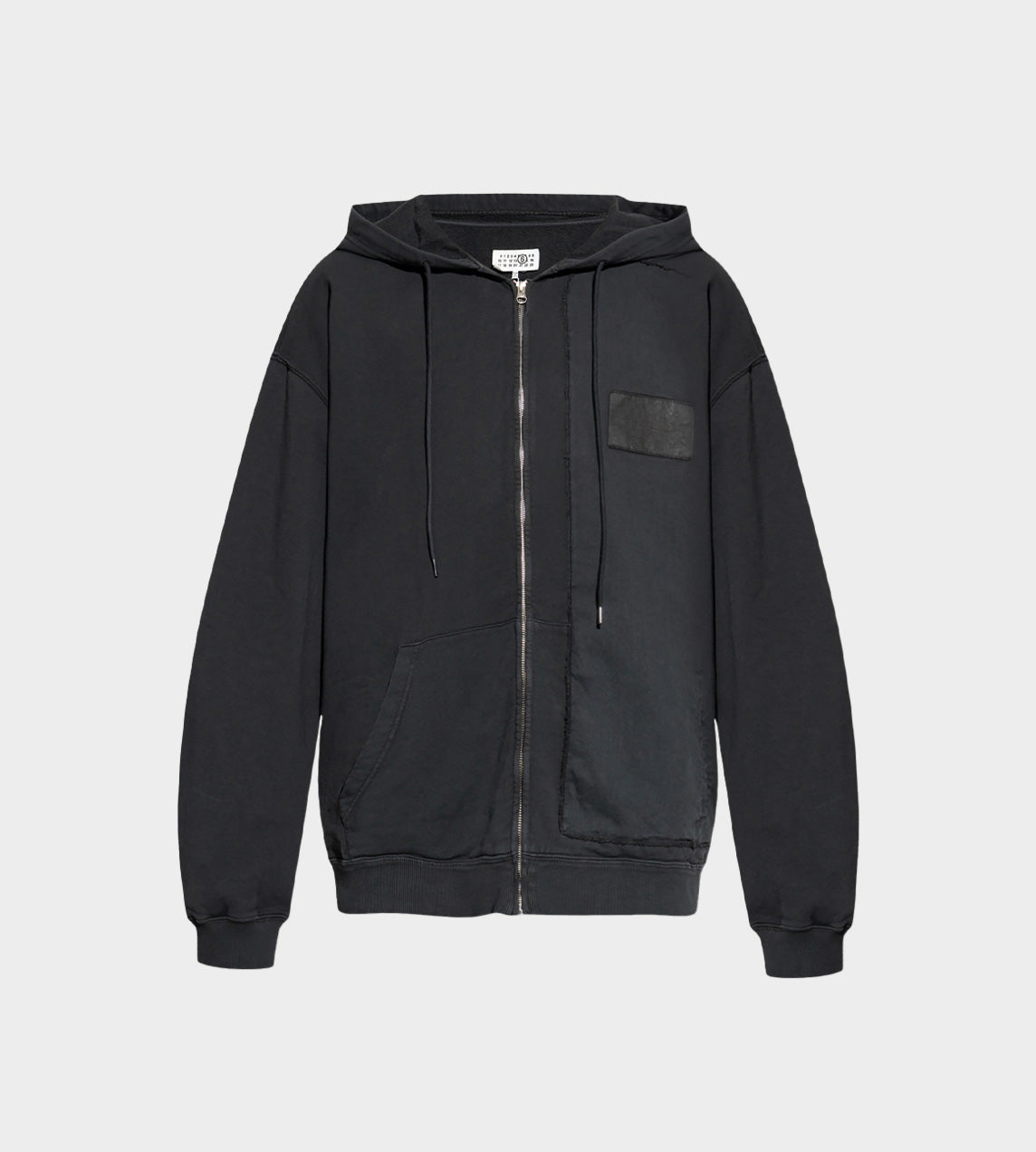 MM6 Maison Margiela - Zip-UP Patch Hoodie Blk