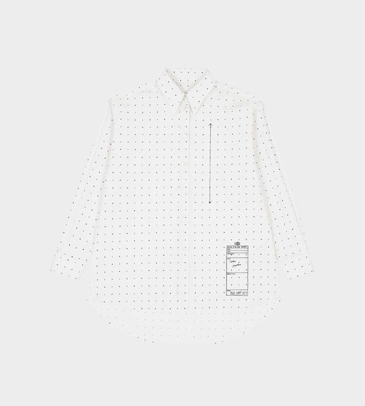 MM6 Maison Margiela - Pattern Print Shirt White
