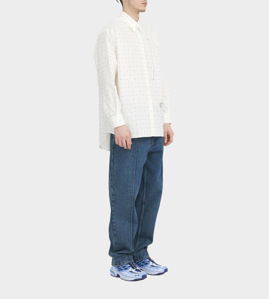 MM6 Maison Margiela - Pattern Print Shirt White