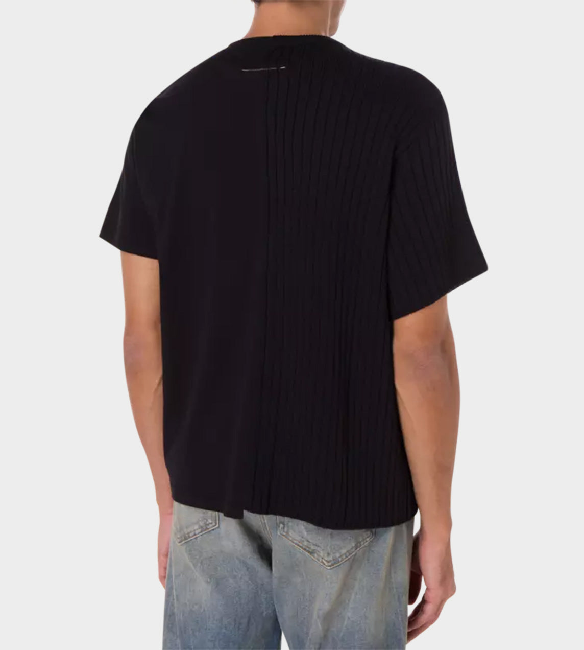 MM6 Maison Margiela - Half Sweater T-shirt Black