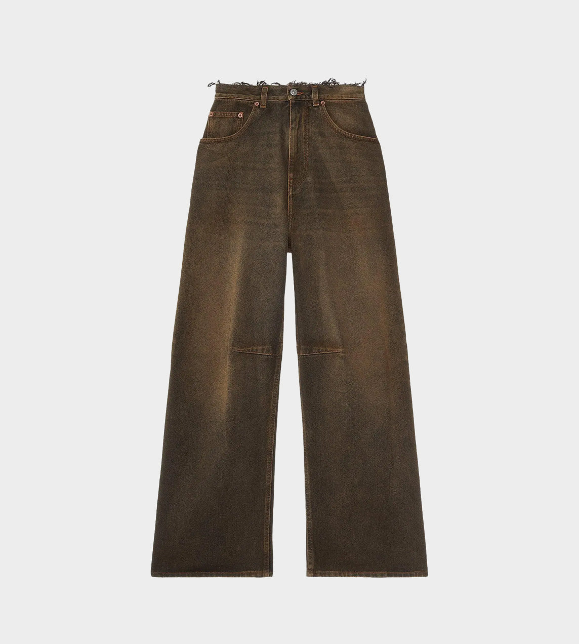 MM6 Maison Margiela - Brown Acid-wash Jeans M