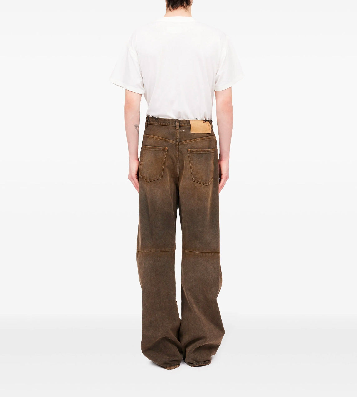 MM6 Maison Margiela - Brown Acid-wash Jeans M
