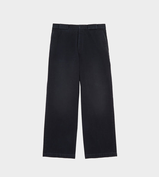 MM6 Maison Margiela - Cropped Straight Leg Jeans Black