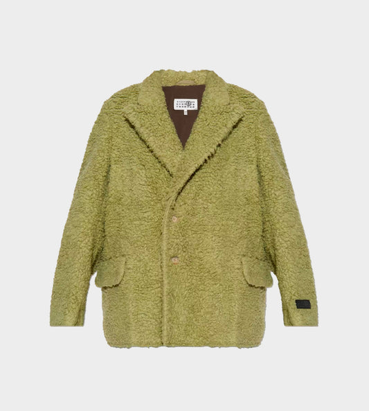 MM6 Maison Margiela - Faux Fur Jacket Green
