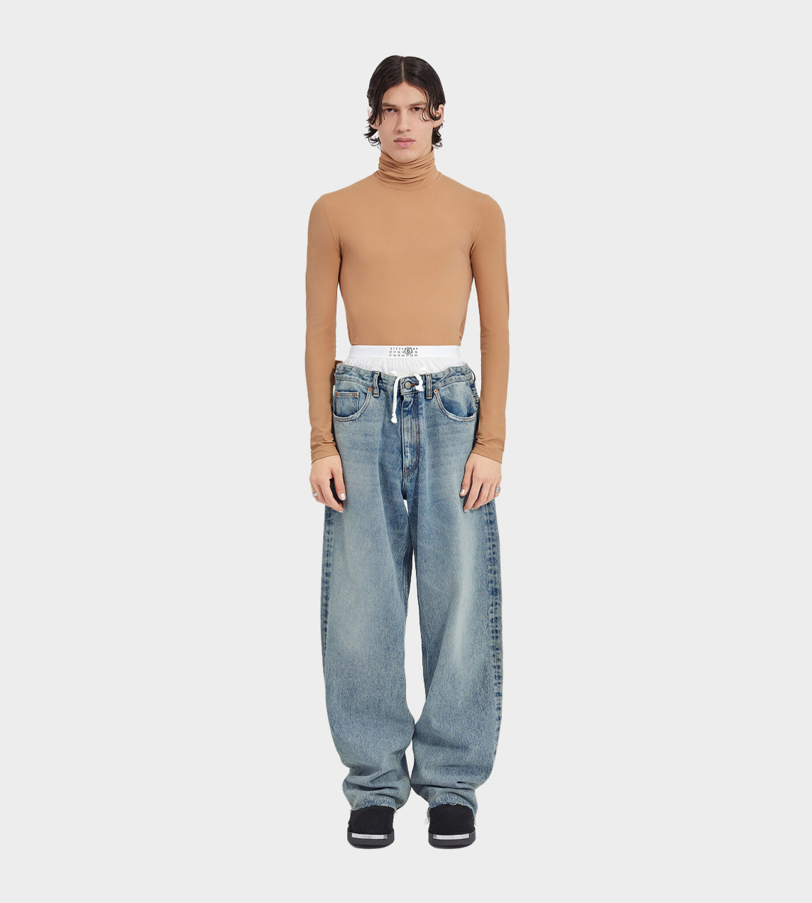 MM6 Maison Margiela - Layered Waistband Jeans (M) Blue