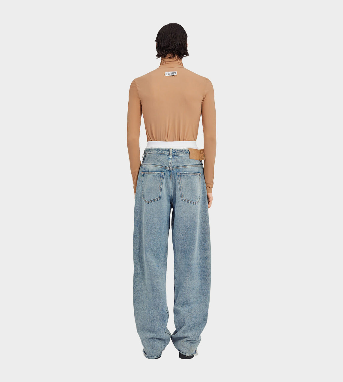 MM6 Maison Margiela - Layered Waistband Jeans (M) Blue MM6 Maison Margiela - Layered Waistband Jeans (M) Blue