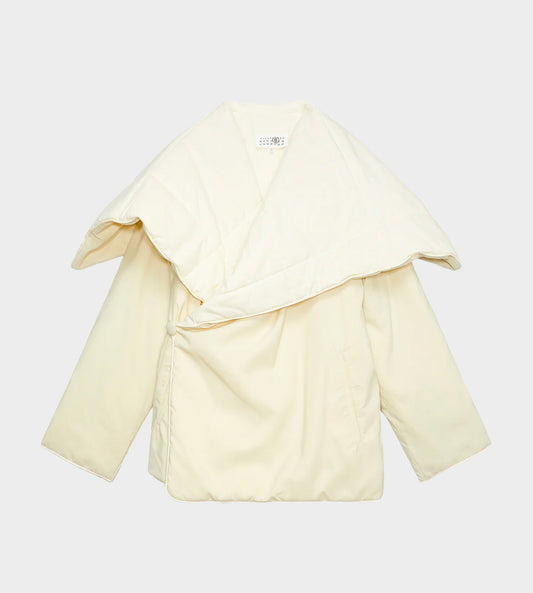 MM6 Maison Margiela - Padded Wrap Coat White