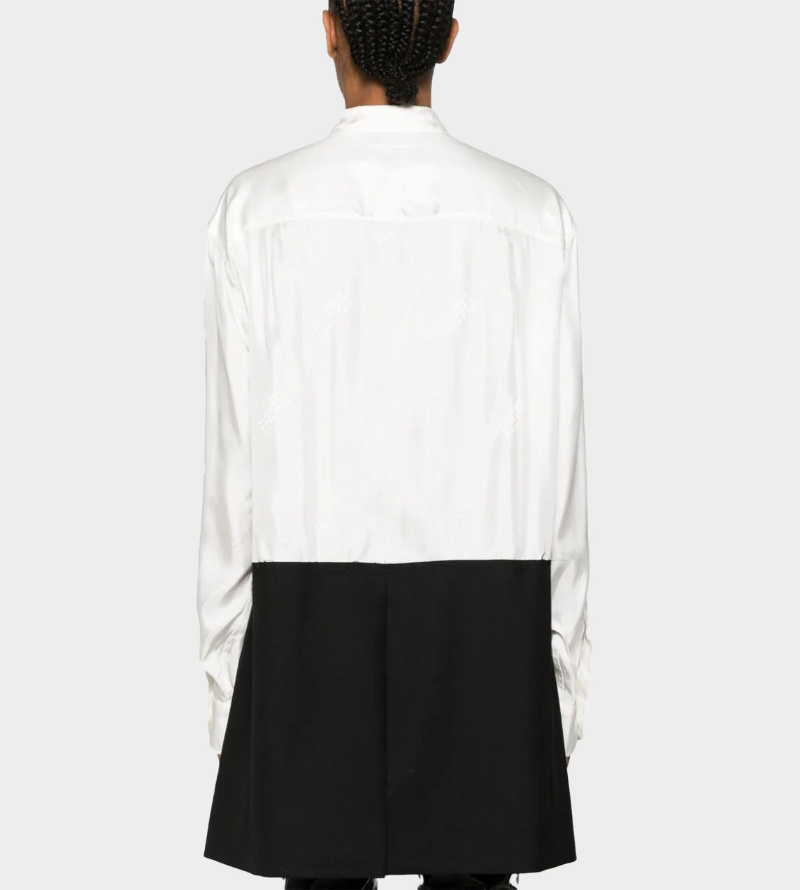 MM6 Maison Margiela - Spliced Blazer Shirt Dress White/Black