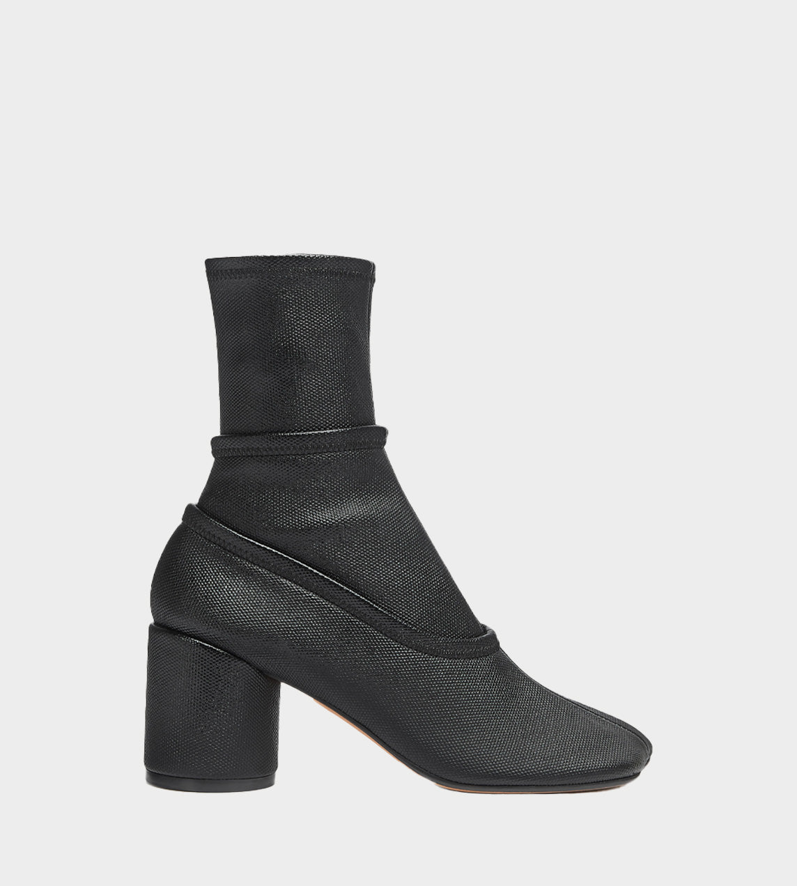 MM6 Maison Margiela - Layered Anatomic Ankle Boot Black