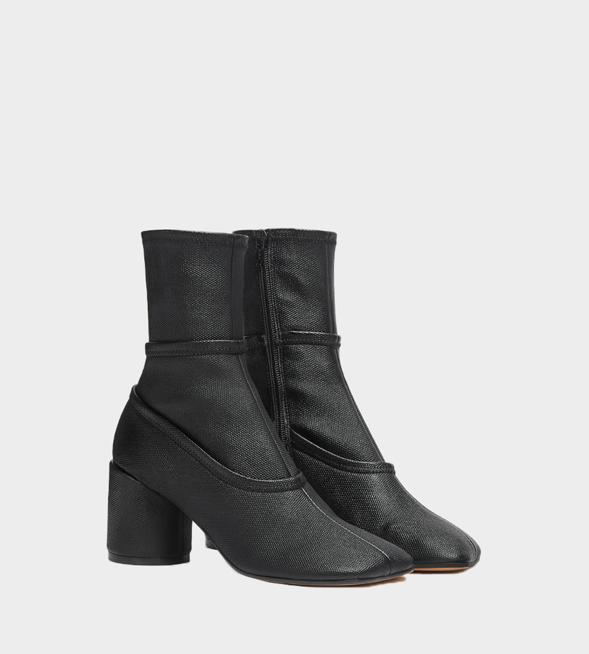 MM6 Maison Margiela - Layered Anatomic Ankle Boot Black