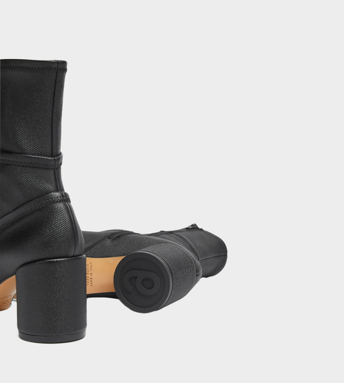 MM6 Maison Margiela - Layered Anatomic Ankle Boot Black