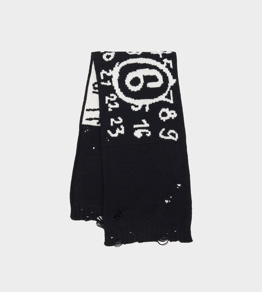 MM6 Maison Margiela - Logo Scarf Black