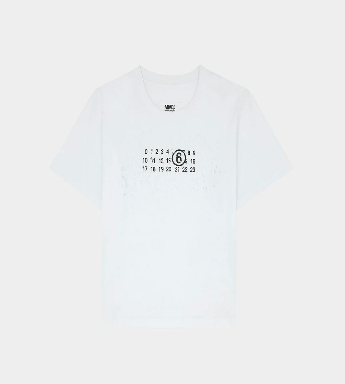 MM6 Maison Margiela - Distressed Logo T-shirt White