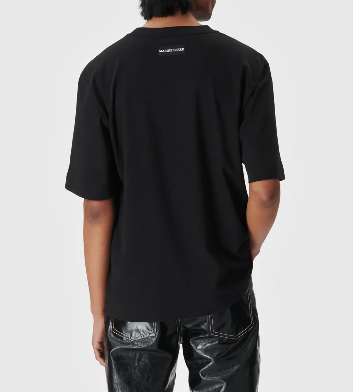 Marine Serre - Organic Cotton T-Shirt Black