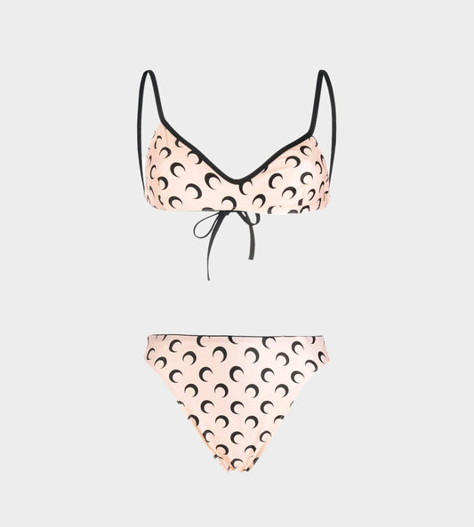 Marine Serre - All Over Moon Bikini Beige