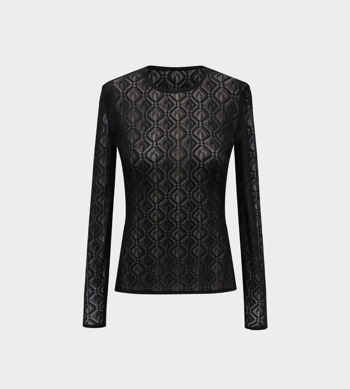 Marine Serre - Moon Diamant Mesh Second Skin Black