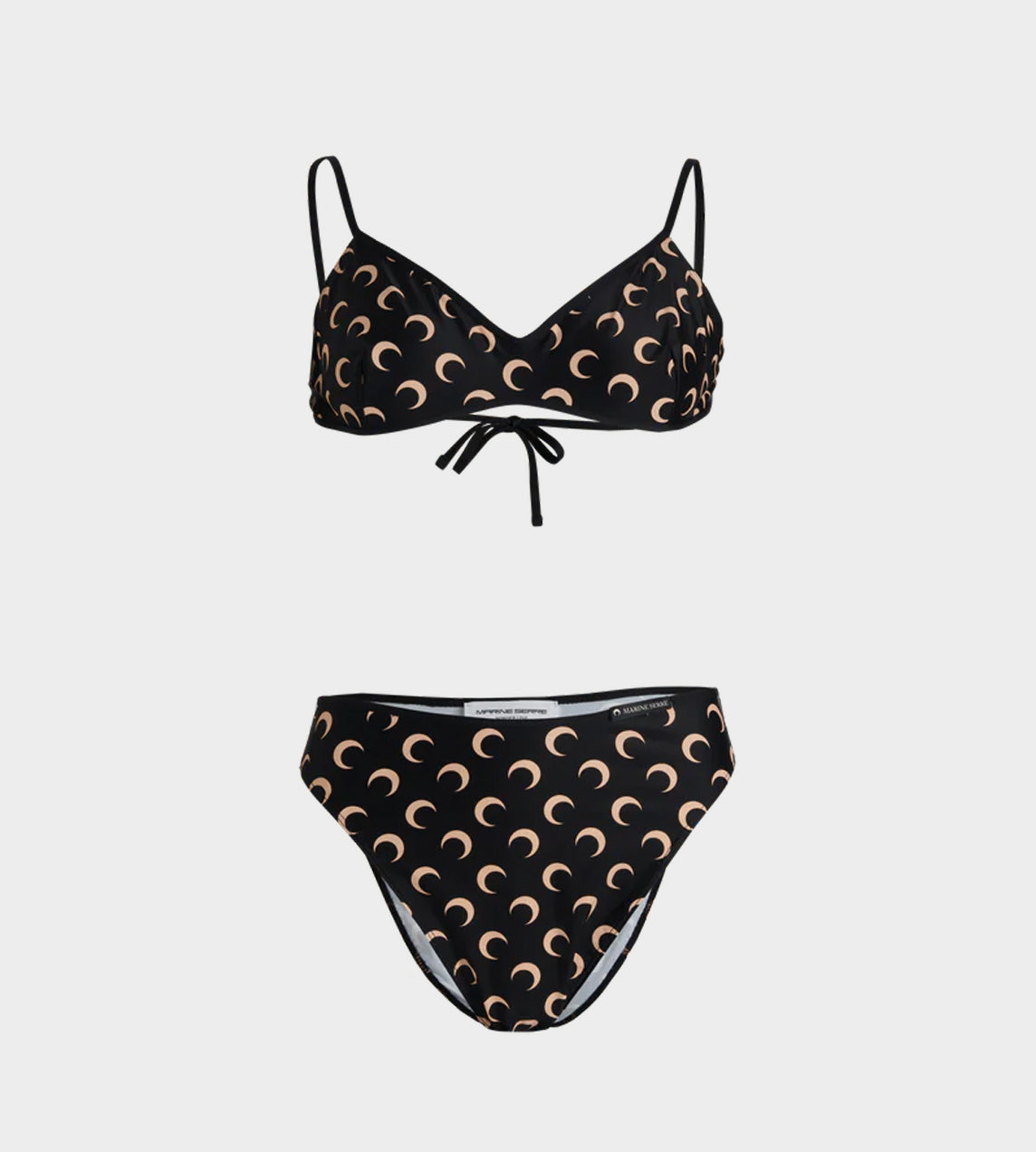 Marine Serre - All Over Moon Bikini Black