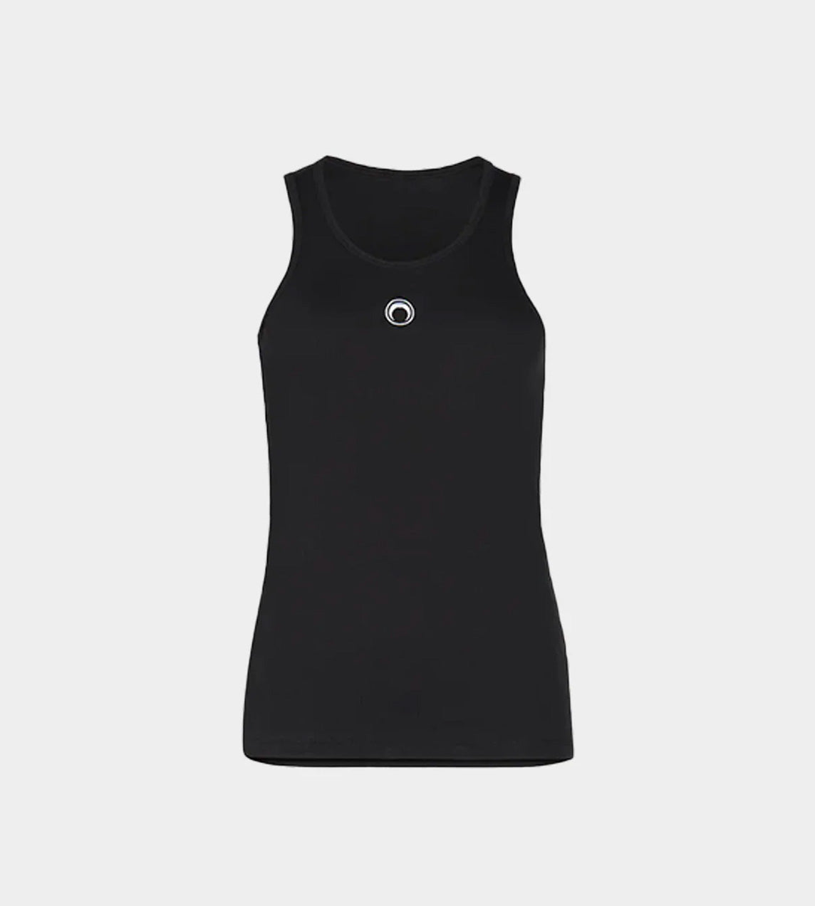 Marine Serre - Ribbed Tank with MoonMarine Serre -Fitted Cotton Tank Black (M)