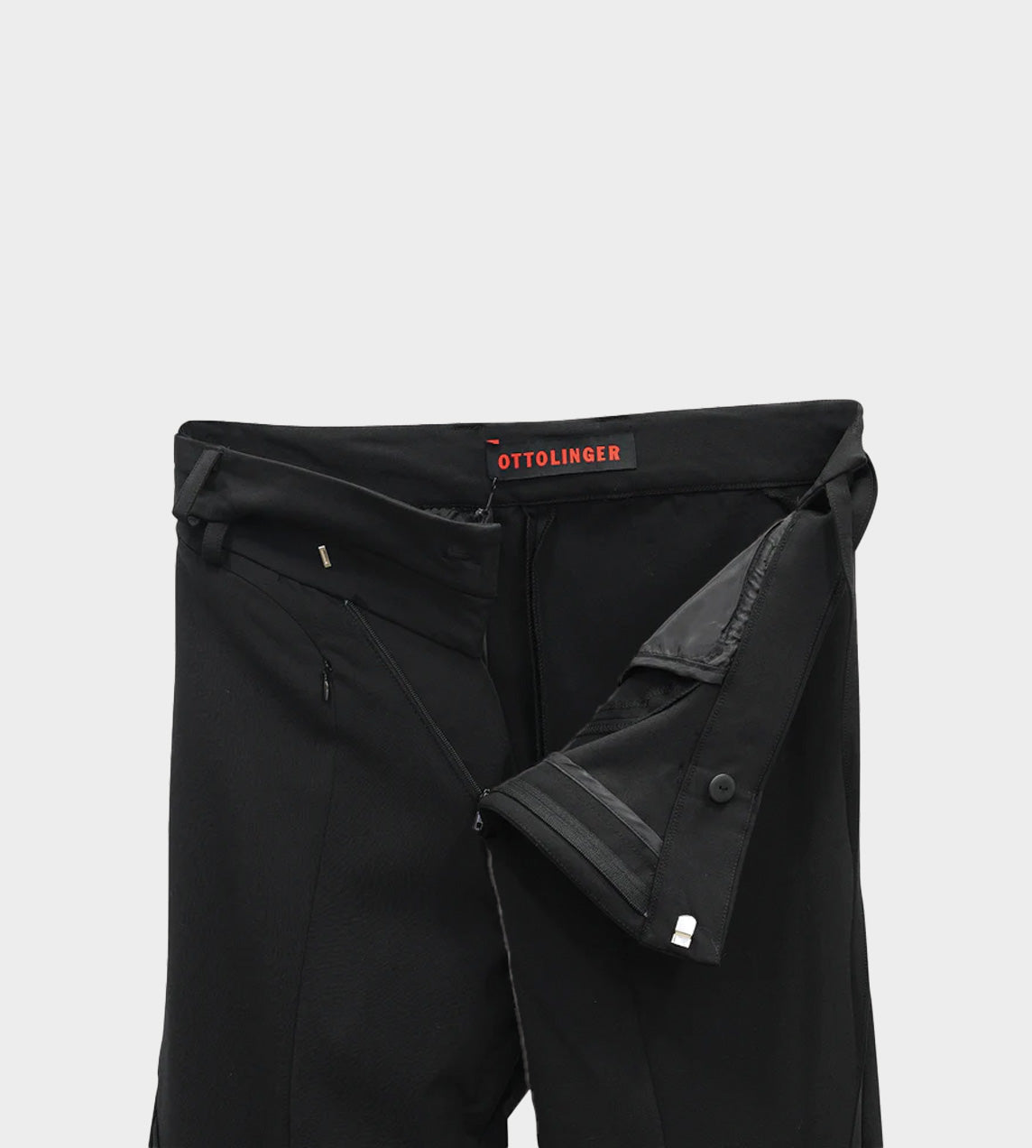 Ottolinger - Fitted Contrast Suit Pants Black