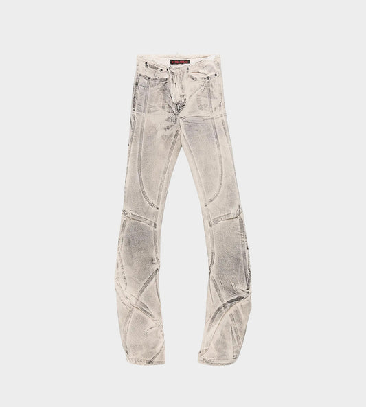 OTTOLINGER - Raw-edge Drape Denim Pants