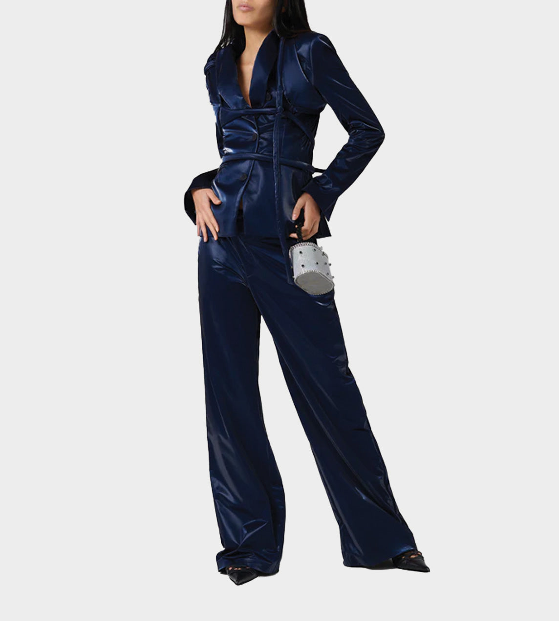 Ottolinger - Double Waistband Suit Trousers Night Blue – WDLT117