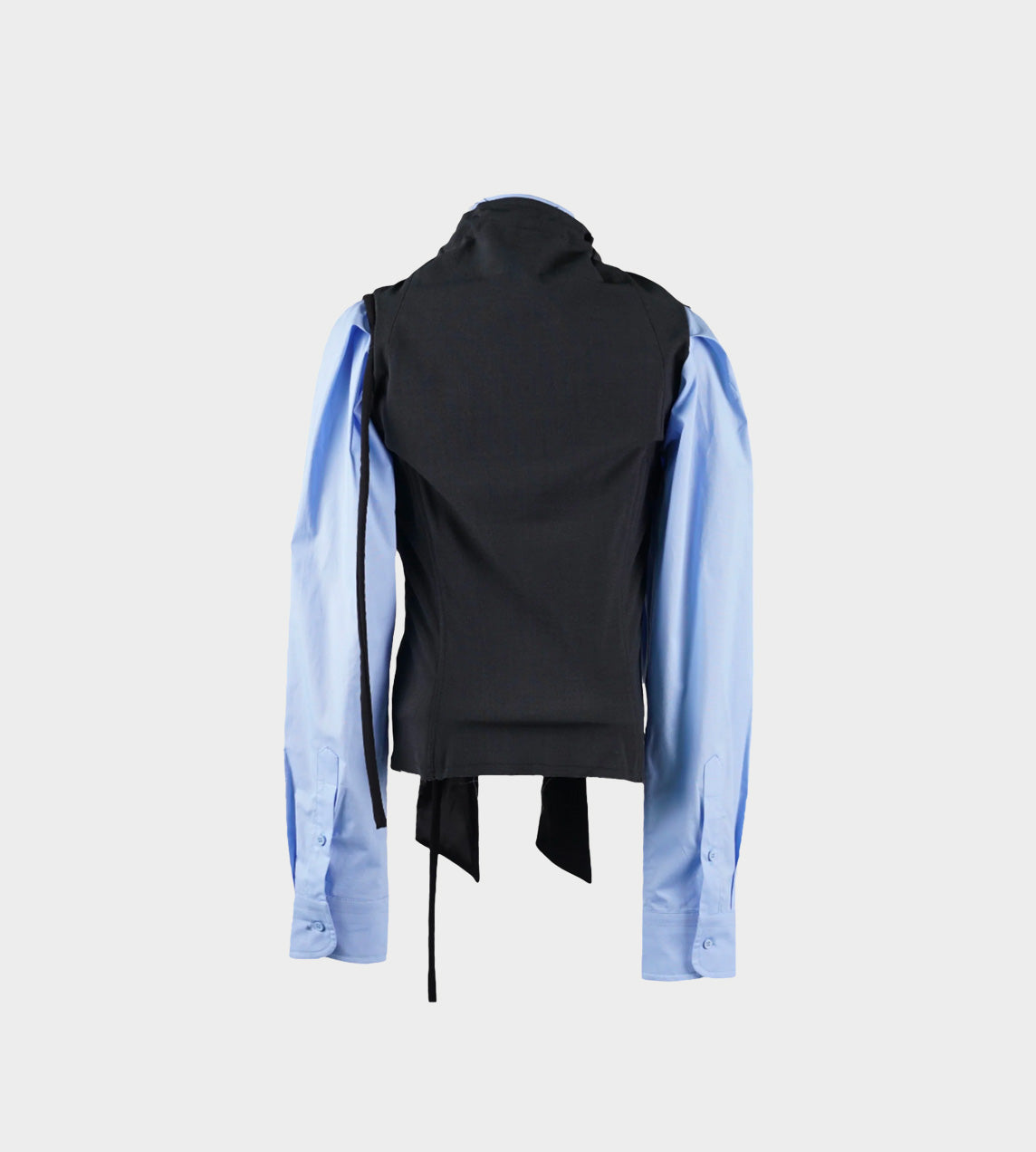 Ottolinger - Deconstructed Lavallière Blouse Blue