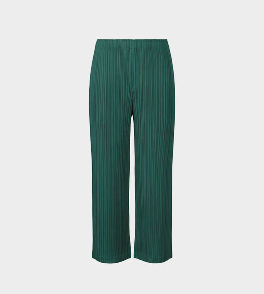 Pleats Please Issey Miyake - Thicker Pleat Cropped Pants Turq.Green