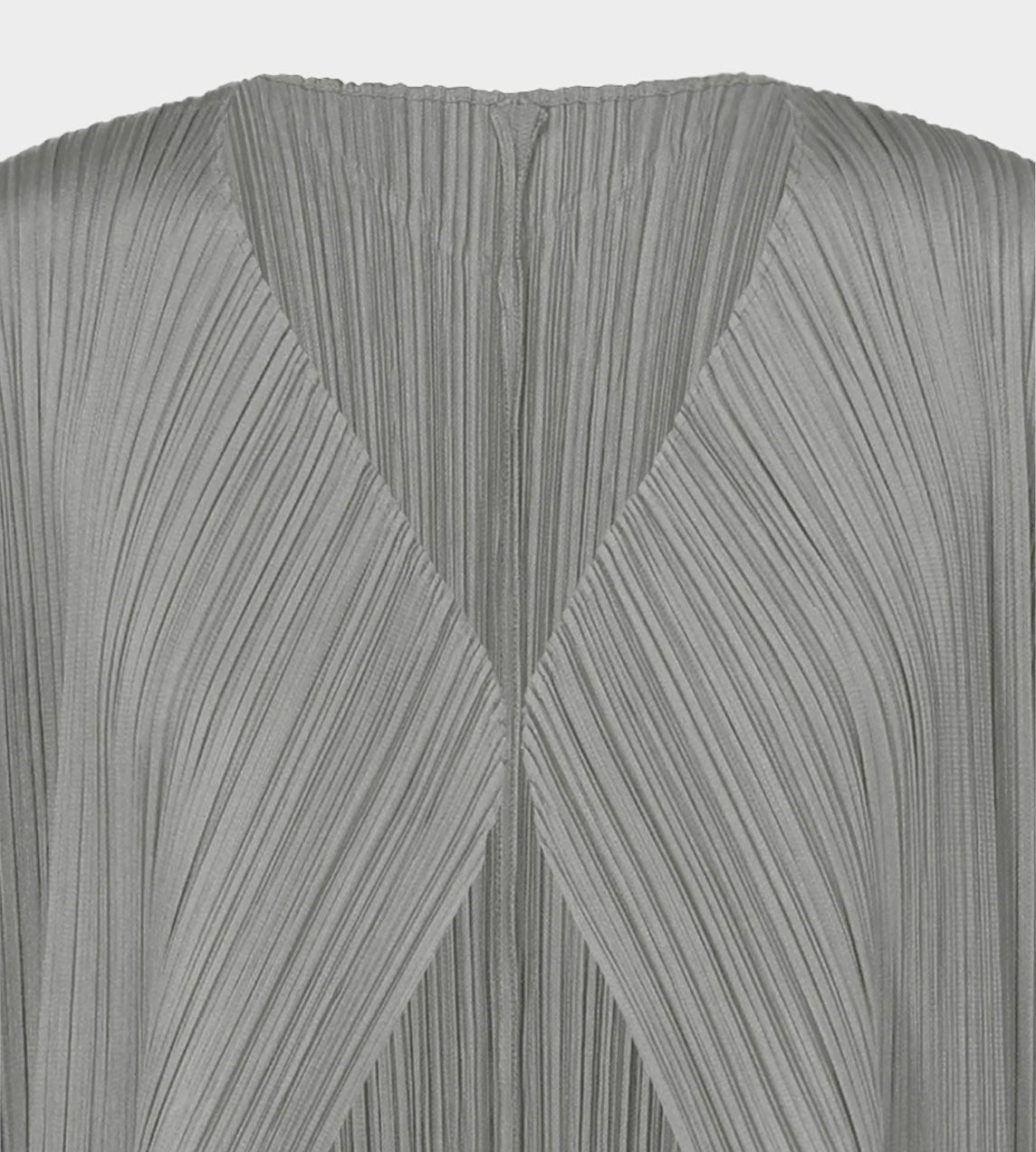 Pleats Please Issey Miyake - Basics Long Pleated Cardigan Grey