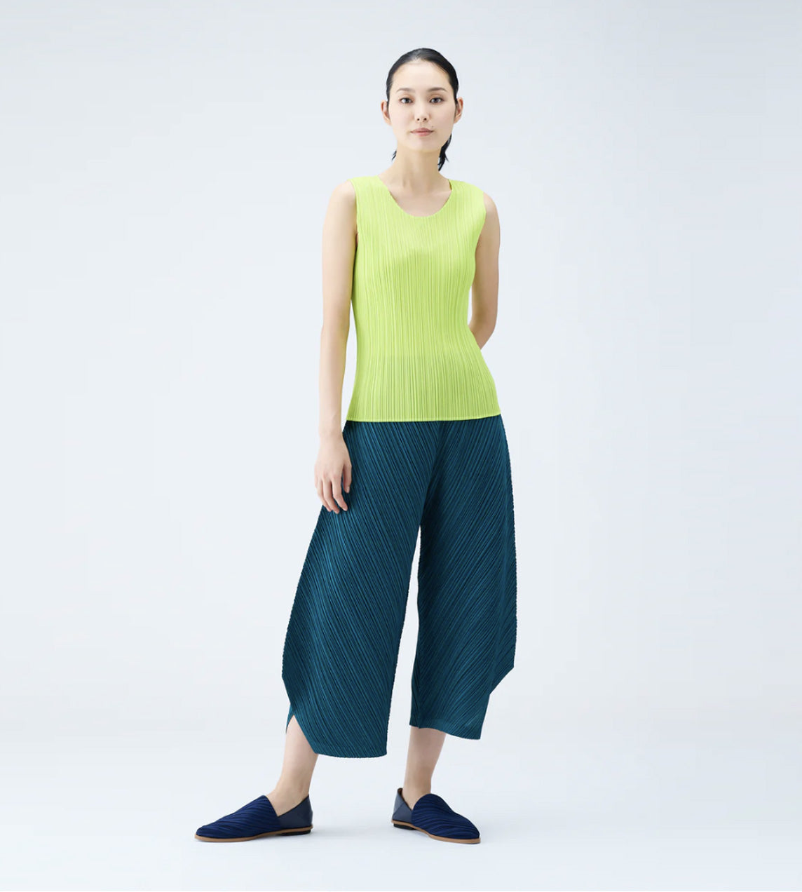 Pleats Please Issey Miyake - Thicker Pleat Jodhpur Pants Turq.Green