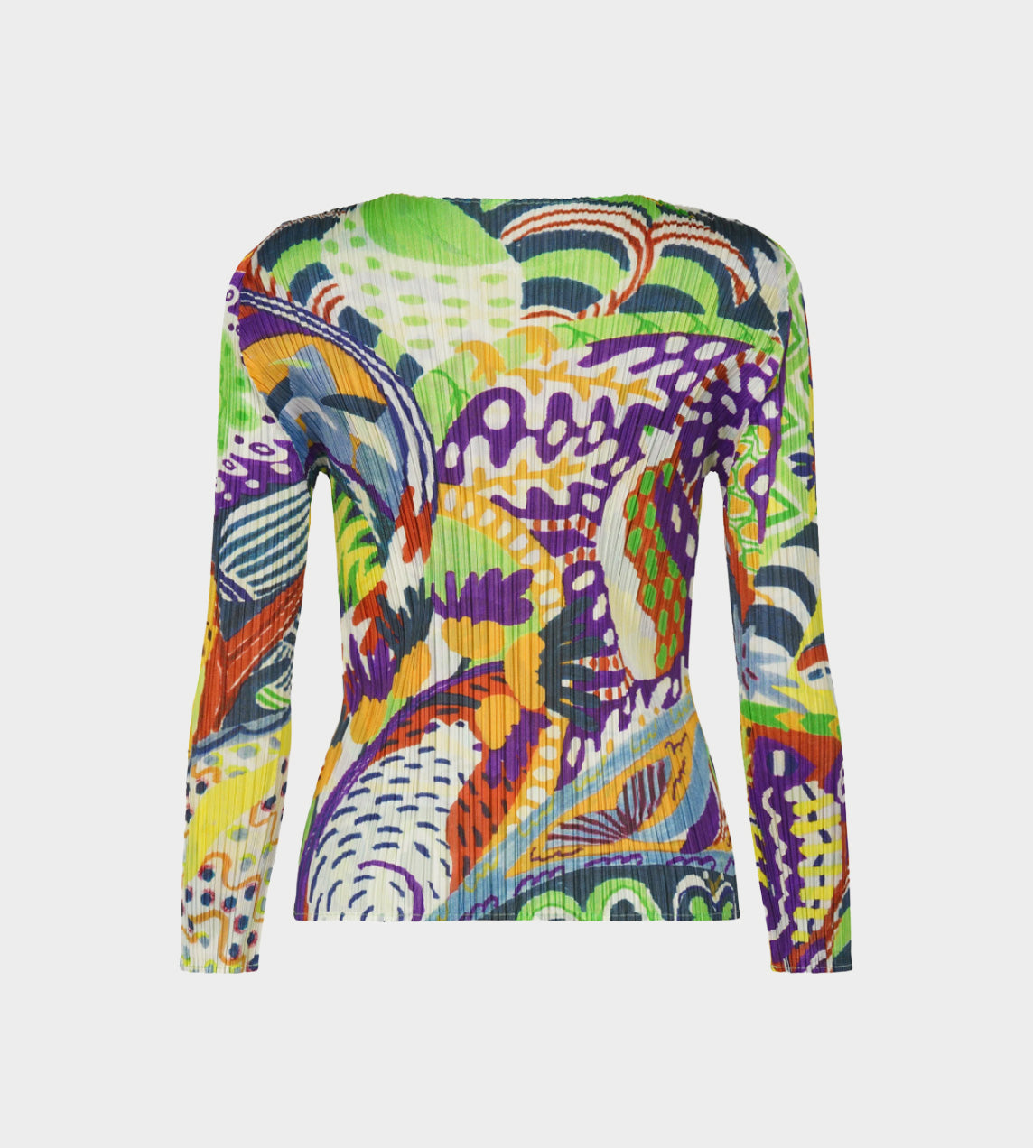 Pleats Please Issey Miyake - Snowrunner Print LS Top Multicolour