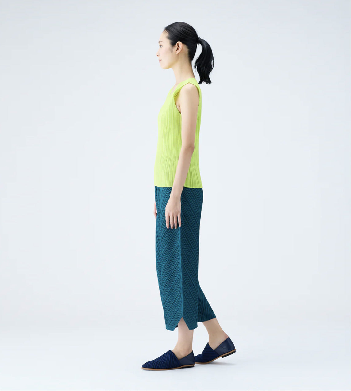 Pleats Please Issey Miyake - Thicker Pleat Jodhpur Pants Turq.Green