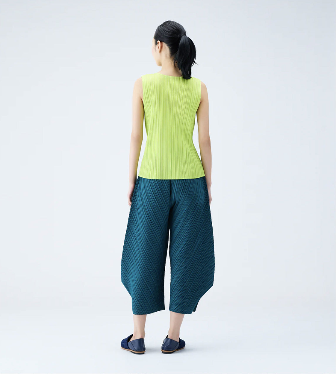 Pleats Please Issey Miyake - Thicker Pleat Jodhpur Pants Turq.Green