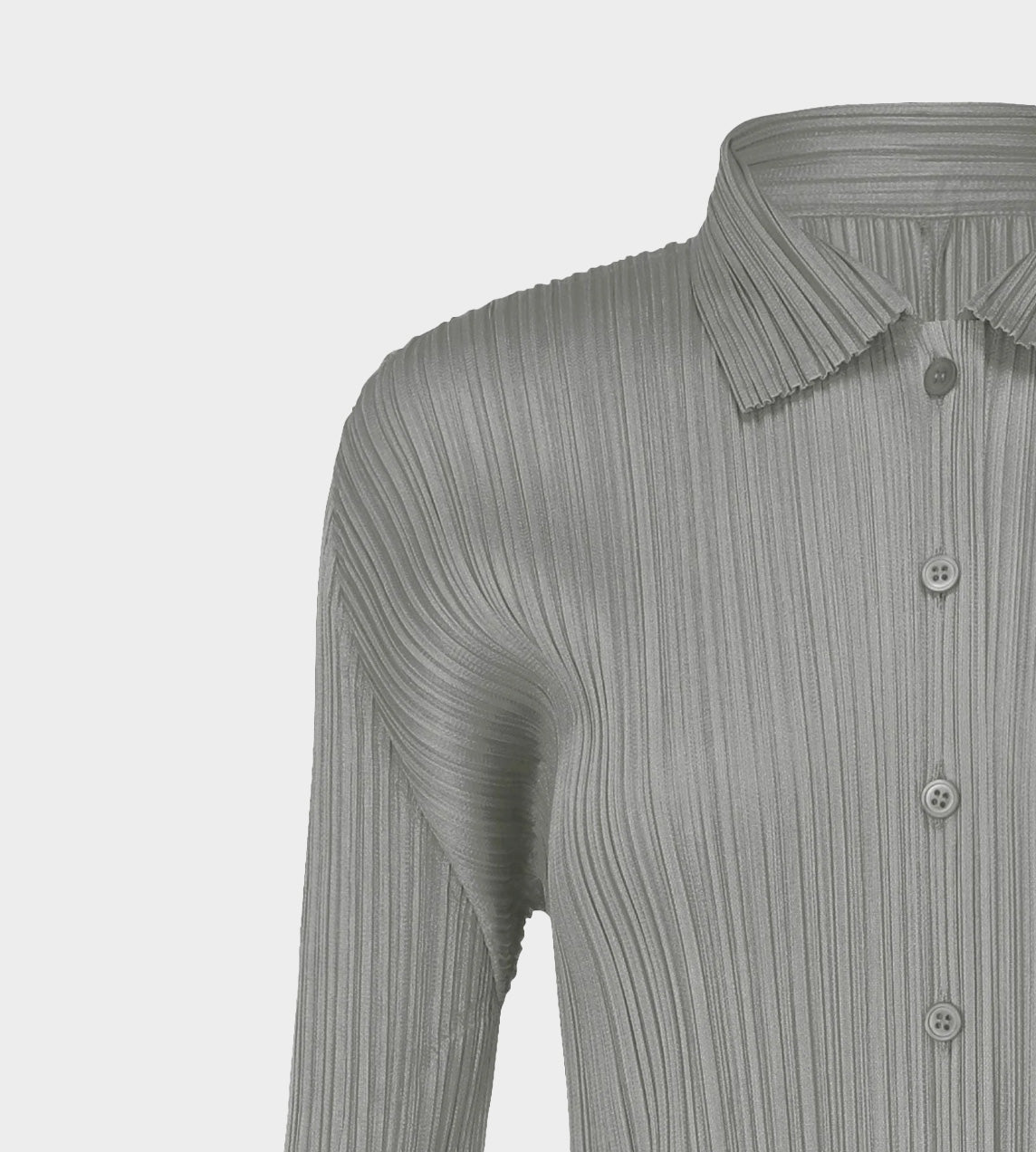 Pleats Please Issey Miyake - Basic Pleated Shirt Grey