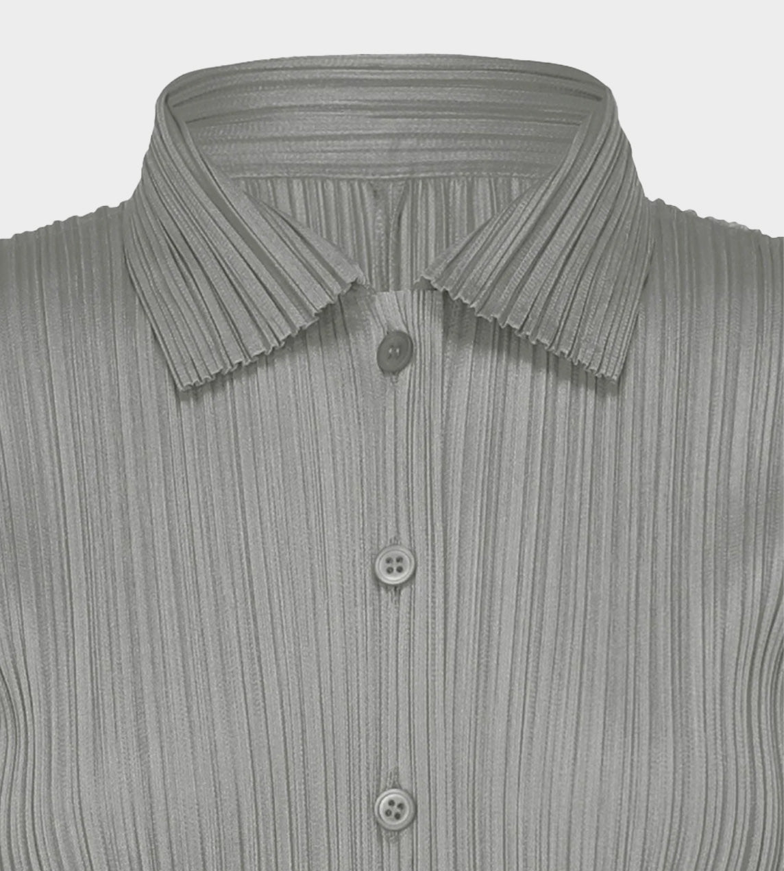 Pleats Please Issey Miyake - Basic Pleated Shirt Grey