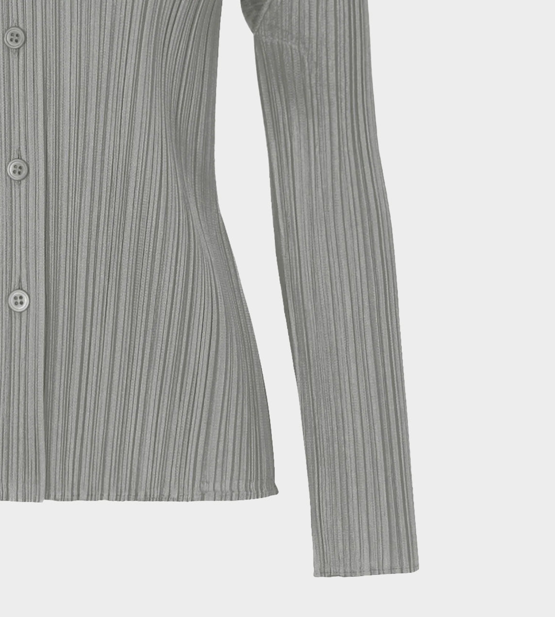 Pleats Please Issey Miyake - Basic Pleated Shirt Grey