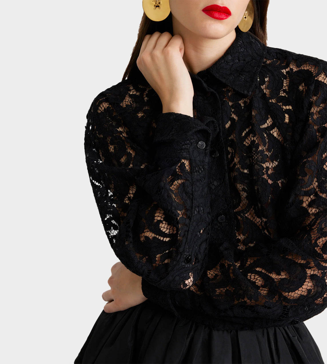 Patou - Cropped Shirt Black
